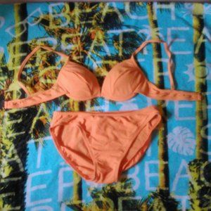 Neon orange bikini